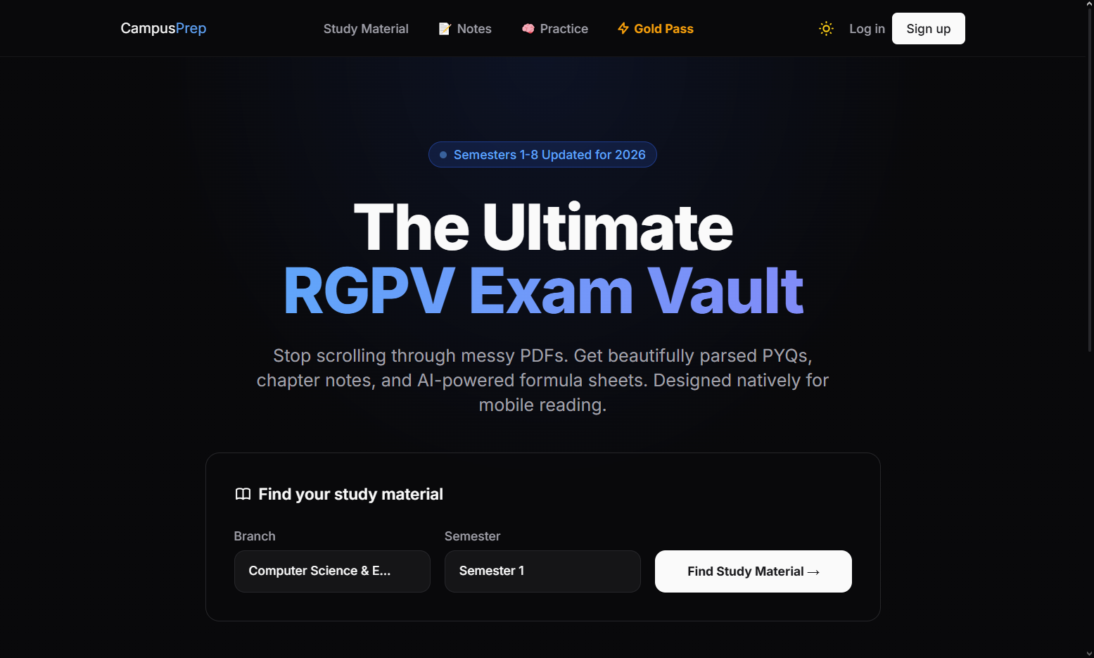 CampusPrep.in Screenshot